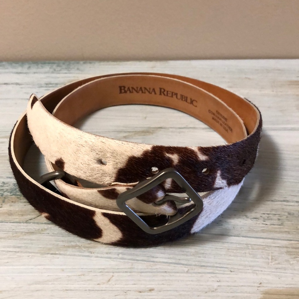 Banana Republic Cow Hair Leather Belt